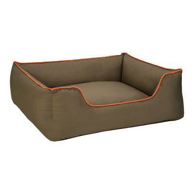Pet Comfort Alpha Köpek Yatağı Haki w Turuncu Biye L 105x85cm - 2
