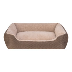 Pet Comfort Bravo Duo Köpek Yatağı Kahverengi/Bej L 90x70cm - 1
