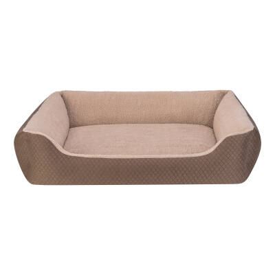 Pet Comfort Bravo Duo Köpek Yatağı Kahverengi/Bej XL 105x80cm - 1