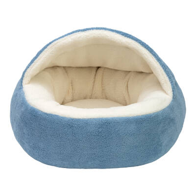 Pet Comfort Cosy Kedi/Köpek Yatağı, Mavi-Beyaz 55x55x20cm - 1