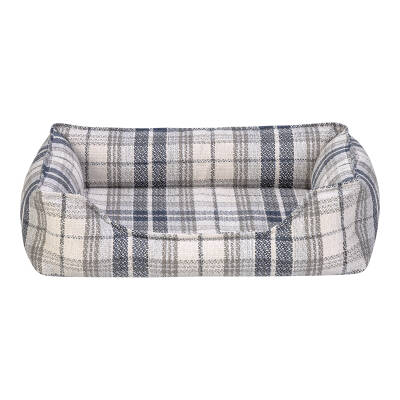 Pet Comfort Delta Lacivert Kareli Kedi ve Köpek Yatağı XS 55x45cm - 1