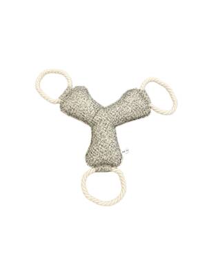 Pet Comfort İpli Bumerang Köpek Oyuncağı A.Gri 30cm - 1