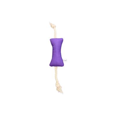 Pet Comfort İpli Kemik Su Geçirmez Köpek Oyuncağı, Mor 17cm - 1