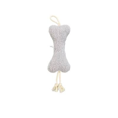 Pet Comfort İpli Peluş Kemik Gri 30cm - 1