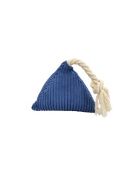 Pet Comfort İpli Prizma Köpek Oyuncağı Mavi 12x25cm - Pet Comfort