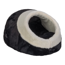 Pet Comfort Nest Kedi Yatağı Siyah/Beyaz 40x40cm - 1