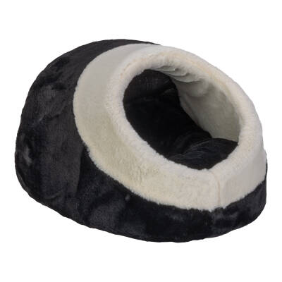 Pet Comfort Nest Kedi Yatağı Siyah/Beyaz 40x40cm - 1