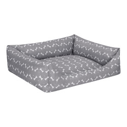 Pet Comfort Uniform Bone Gri-Beyaz Köpek Yatağı L 70x60cm - 2