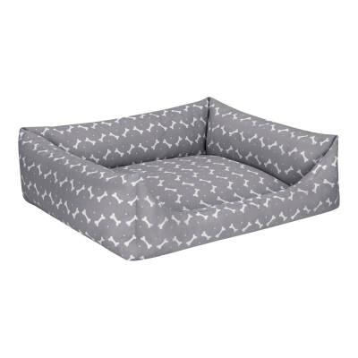 Pet Comfort Uniform Bone Gri-Beyaz Köpek Yatağı L 70x60cm - 2