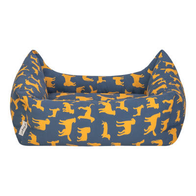 Pet Comfort Uniform Lacivert-Sarı Kedi ve Köpek Yatağı M 60x50cm - 3