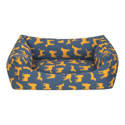 Pet Comfort Uniform Lacivert-Sarı Kedi ve Köpek Yatağı M 60x50cm - Pet Comfort