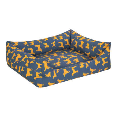 Pet Comfort Uniform Lacivert-Sarı Köpek Yatağı L 70x60cm - 2