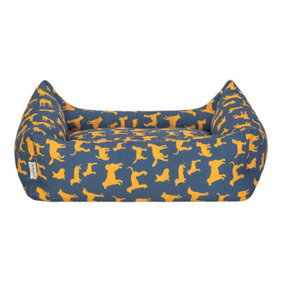 Pet Comfort Uniform Lacivert-Sarı Köpek Yatağı L 70x60cm - 3