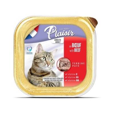 Plaisir Pate Biftekli Ezme Yetişkin Kedi Konservesi 100 Gr - 1