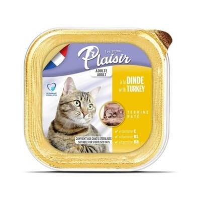 Plaisir Pate Hindi Etli Ezme Yetişkin Kedi Konservesi 100 Gr - 1