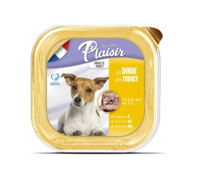 Plaisir Pate Ezme Hindili Yetişkin Köpek Konservesi 150 gr - 1