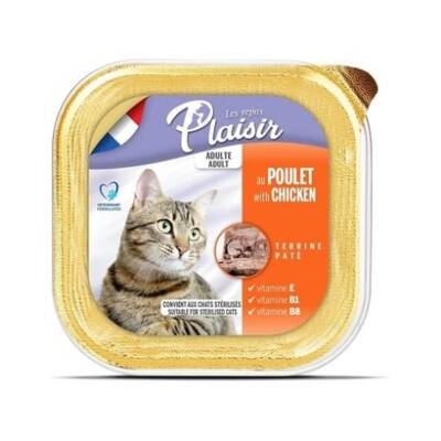 Plaisir Pate Tavuklu Ezme Yetişkin Kedi Konservesi 100 Gr - 1
