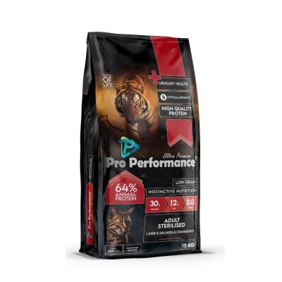 Pro Performance Ultra Premium Kuzulu ve Somonlu Kısırlaştırılmış Yetişkin Kedi Maması 15 kg - 1