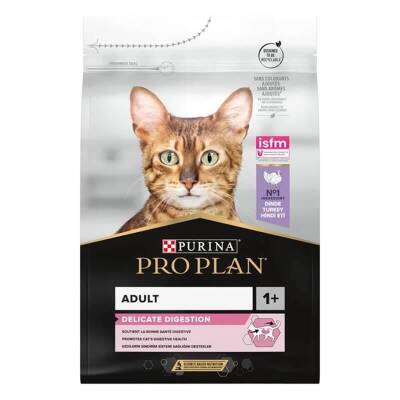 Pro Plan Delicate Hassas ve Seçici Yetişkin Kediler İçin Hindili ve Pirinçli Kedi Maması 3 kg - 2