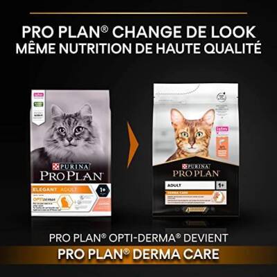 Pro Plan Derma Plus (Elegant Adult) Tüy Yumağı Kontrolü Somonlu Kedi Maması 3 kg - 2