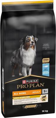 Pro Plan Light Sterilised Kısırlaştırılmış Balıklı Yetişkin Diyet Köpek Maması 14 kg - 1