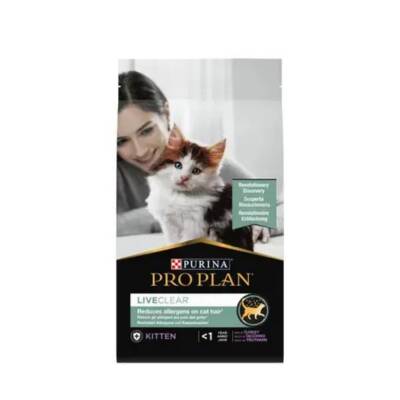 Pro Plan LiveClear Hindi Etli Yavru Kedi Maması 1,4 kg - 1