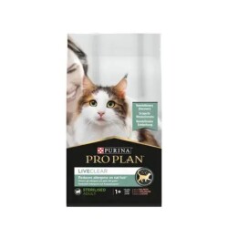 Pro Plan LiveClear Kısırlaştırılmış Kediler İçin Somonlu Kedi Maması 1,4 kg - 1