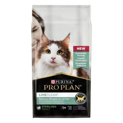 Pro Plan LiveClear Sterilised Hindili Kısırlaştırılmış Kedi Maması 7 kg - 1