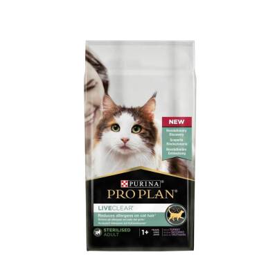 Pro Plan LiveClear Sterilised Hindili Kısırlaştırılmış Kedi Maması 7 kg - 1
