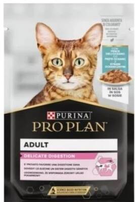 Pro Plan Pouch Sos İçinde Okyanus Balıklı Yetişkin Kedi Konservesi 85 gr (12 AL 10 ÖDE) - 1