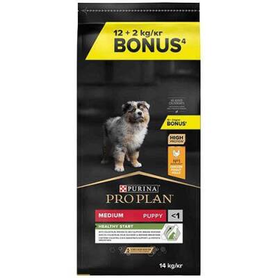Pro Plan Puppy Tavuklu Yavru Köpek Maması 12 kg + 2 kg Hediyeli - 1