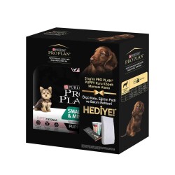 Pro Plan Puppy Small Sensitive Somonlu Küçük Irk Hassas Yavru Köpek Maması 3 kg + Ölçü Kabı ve Eğitim Pedi Hediyeli - 2