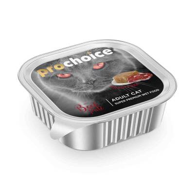 Prochoice Biftekli Pate Ezme Yetişkin Kedi Maması 100 gr - 1