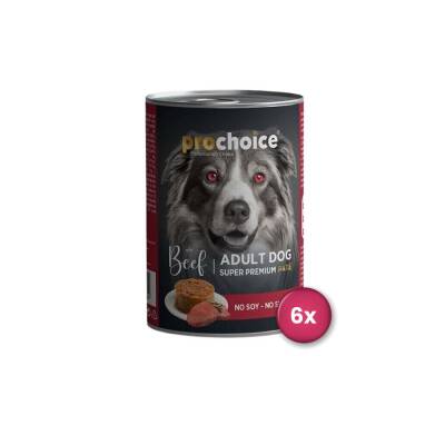 Prochoice Biftekli Yetişkin Köpek Konservesi 400 gr X 6 Adet - 1