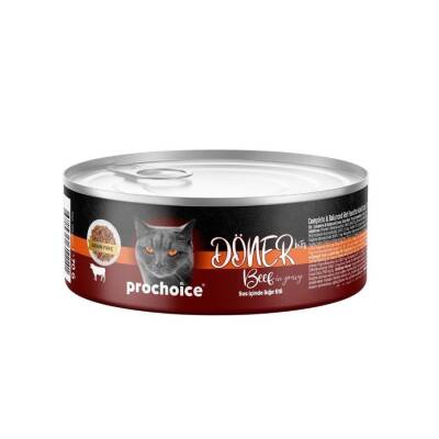 ProChoice Döner Bites Sos İçinde Sığır Etli Yetişkin Kedi Konservesi 70 Gr - 1