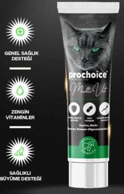 ProChoice Kediler İçin Taurinli Multi Vitamin Kedi Macunu 100 ml - 1