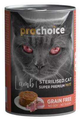 ProChoice Kısırlaştırılmış Kediler İçin Kuzulu Konserve Kedi Maması 400 gr - 1
