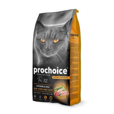 ProChoice Pro 32 Sterilised Tavuklu Kısırlaştırılmış Yetişkin Kedi Maması 15 kg - 1