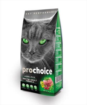 ProChoice Pro 36 Lamb & Rice Kuzu Etli Yetişkin Kedi Maması 15 kg - 1