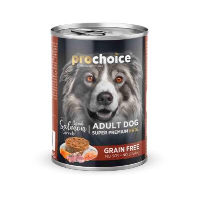 ProChoice Prochice Kuzulu Somonlu ve Havuçlu Yetişkin Köpek Konservesi 400 gr - 1
