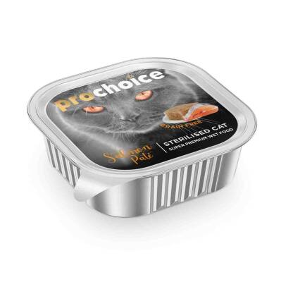 ProChoice Somonlu Pate Ezme Kısırlaştırılmış Yetişkin Kedi Maması 100 gr - 1