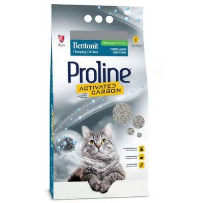 Proline Aktif Karbonlu Topaklanan Kedi Kumu 20 lt - 1