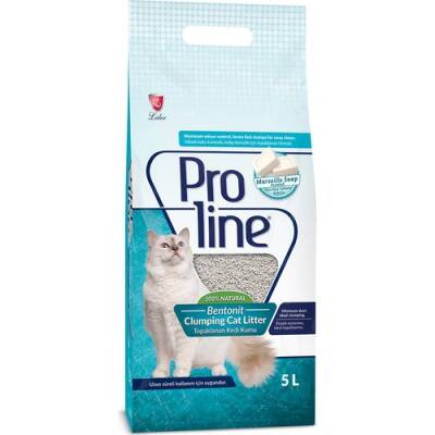 Proline Marsilya Sabunu Kokulu İnce Topaklaşan Bentonit Kedi Kumu 5 lt - 1