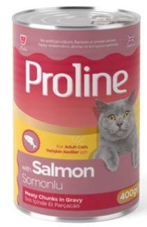 Proline Sos İçinde Somon Balıklı Yetişkin Kedi Maması 400 gr - 1