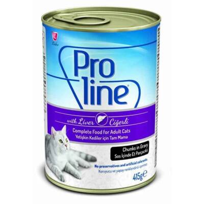 Proline Soslu Ciğerli Konserve Yetişkin Kedi Maması 415 gr - 1
