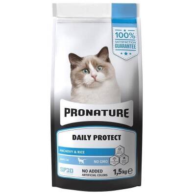 Pronature Hamsili ve Pirinçli Yetişkin Kedi Maması 1,5 kg - 1