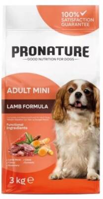 Pronature Daily Small Adult Küçük Irk Kuzu Etli Yetişkin Köpek Maması 3 kg - 1
