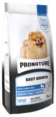 Pronature Daily Small Puppy Küçük Irk Kuzu Etli Yavru Köpek Maması 3 kg - 1