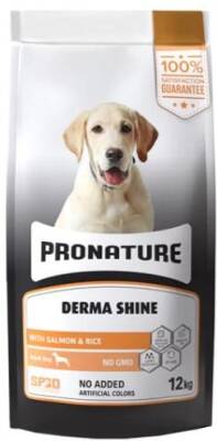 Pronature Derma Shine Somonlu Pirinçli Yetişkin Köpek Maması 12 kg - 1