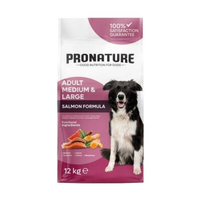 Pronature Derma Shine Somonlu Pirinçli Yetişkin Köpek Maması 10 Kg + 2 Kg Bonus Paket - 1